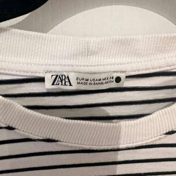 ZARA stripped black and white shirt - Picture 2 of 3